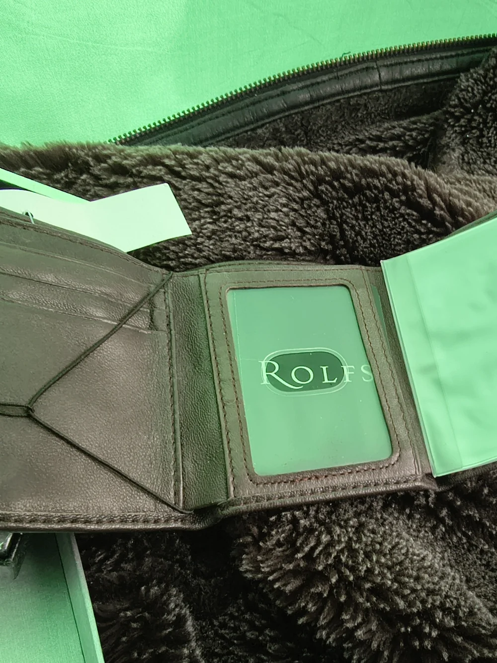 Rolfs Brown Leather Money Clip Wallet